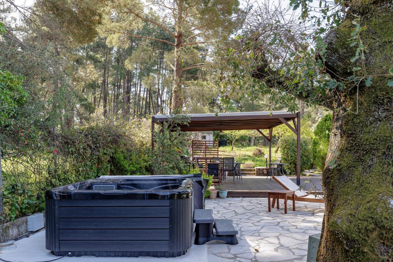 Spyrelia Villa With Private Pool & Outdoor Hot Tub Dassia  Extérieur photo